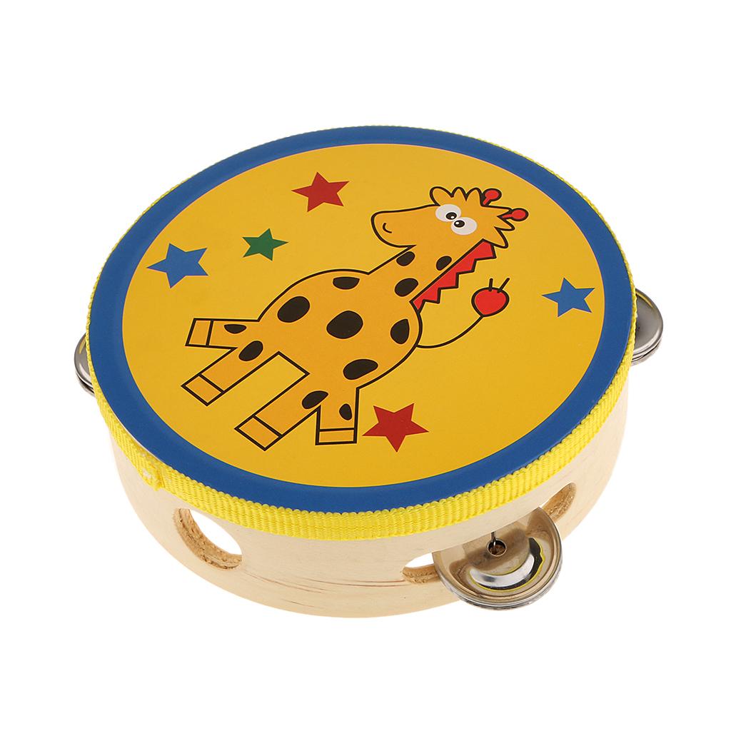 Musical Instrument Tambourine - Wooden Tambourine Small Hand Percussion Bulk
