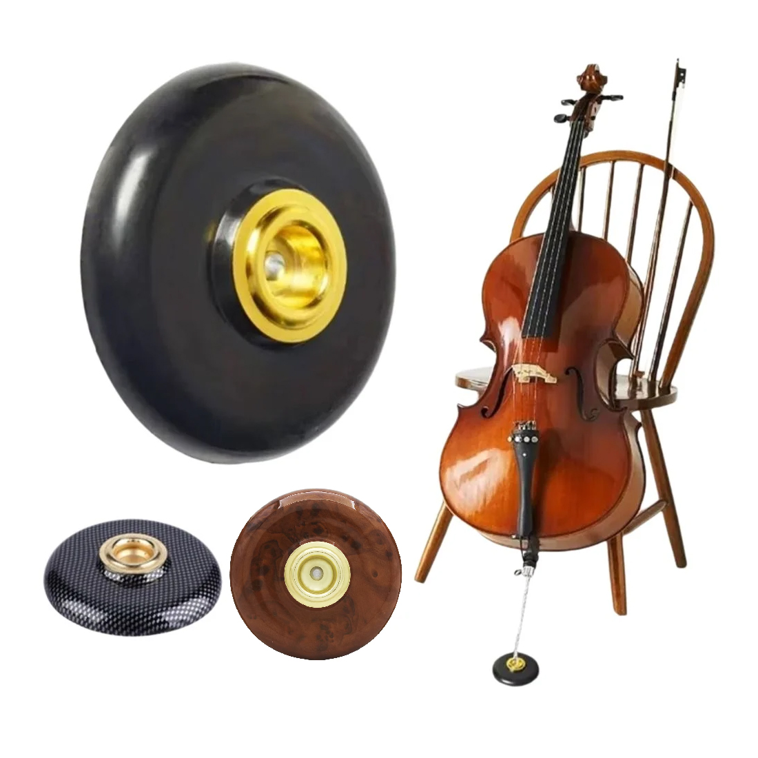 Musical Instrument Symbols - Cello Slip Mat Floor Protector Accessories