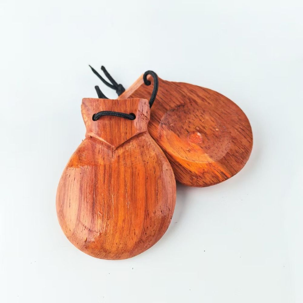 Castanet Flamenco - Orff Percussion Wood Castanets Traditional Design