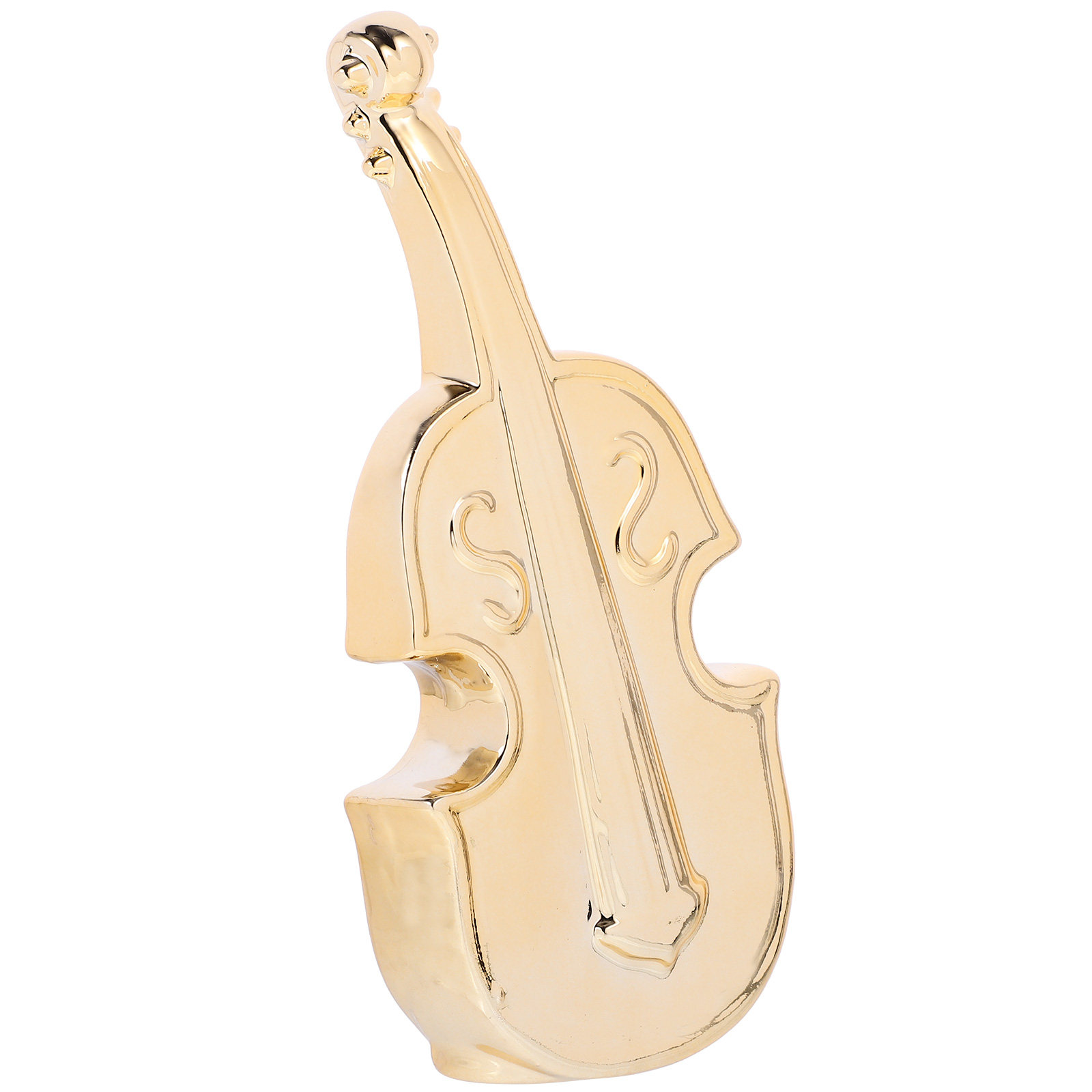 Musical Instrument Photo - Ceramic Cello Ornament Desktop Decoration Realistic