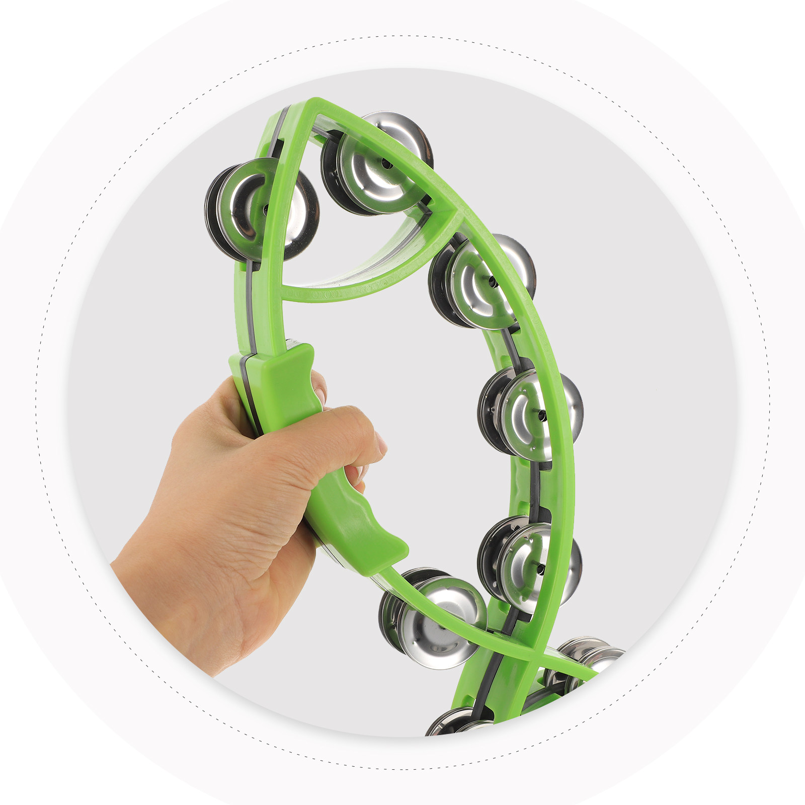 Handheld Tambourine Portable P - Musical Instrument Tambourine 评论和价格