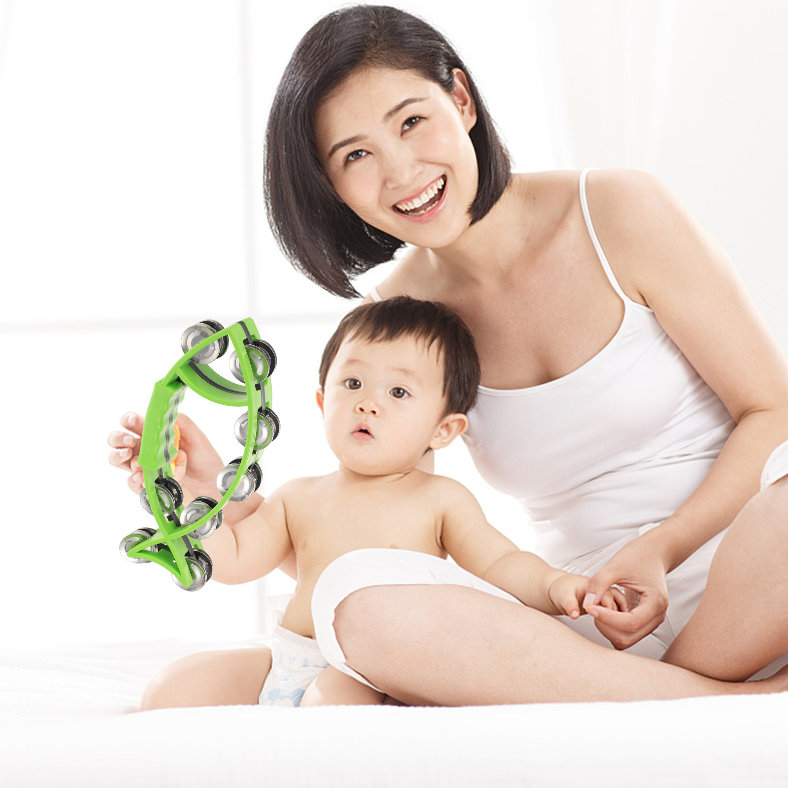 Handheld Tambourine Portable P - Musical Instrument Tambourine 评论和价格