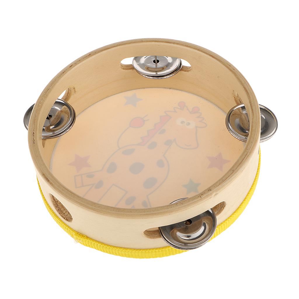 Wooden Tambourine Small Hand P - Musical Instrument Tambourine 评论和价格