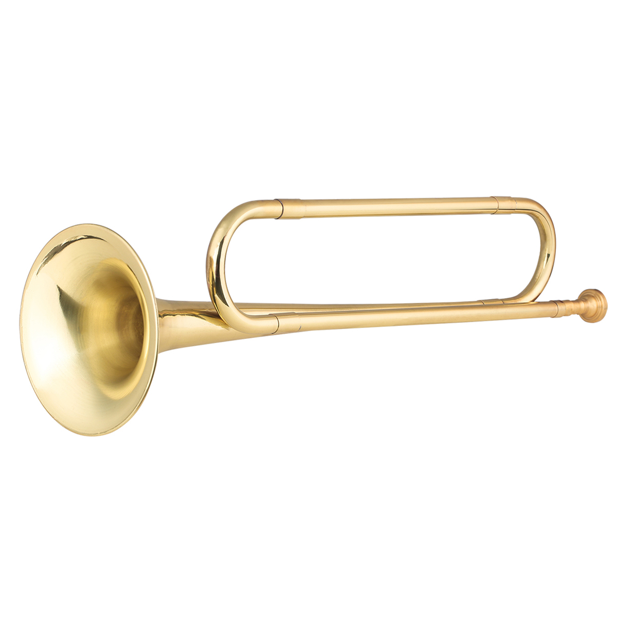 Brass C Bugle Call Gold-Plated - Musical Instrument Cornet 评论和价格