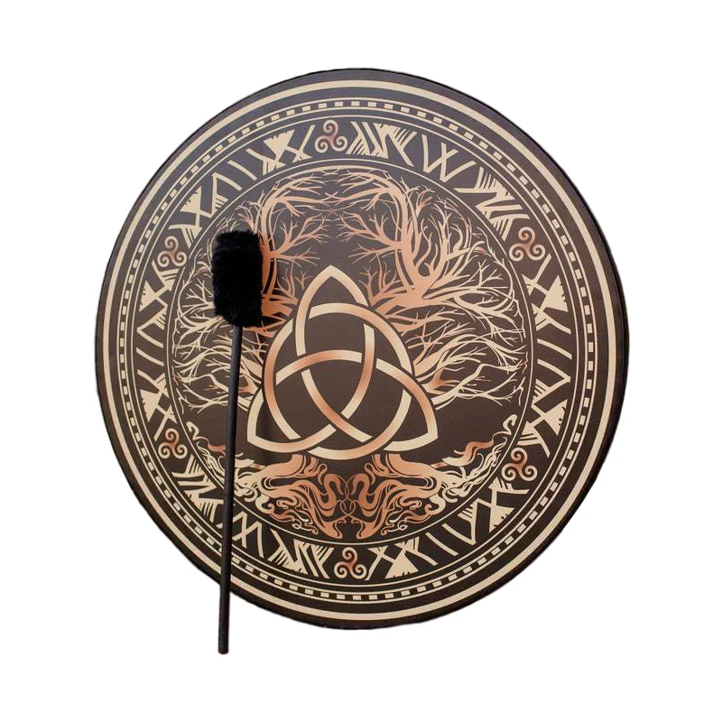 25CM Shaman Celtic Drum Vintag - Musical Instrument Tambourine 评论和价格