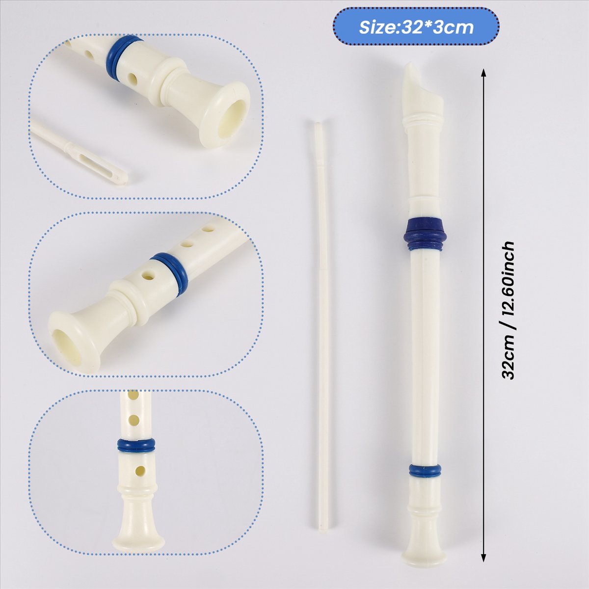 ABST Music Instrument 6 Holes  - Musical Instrument Recorder 评论和价格