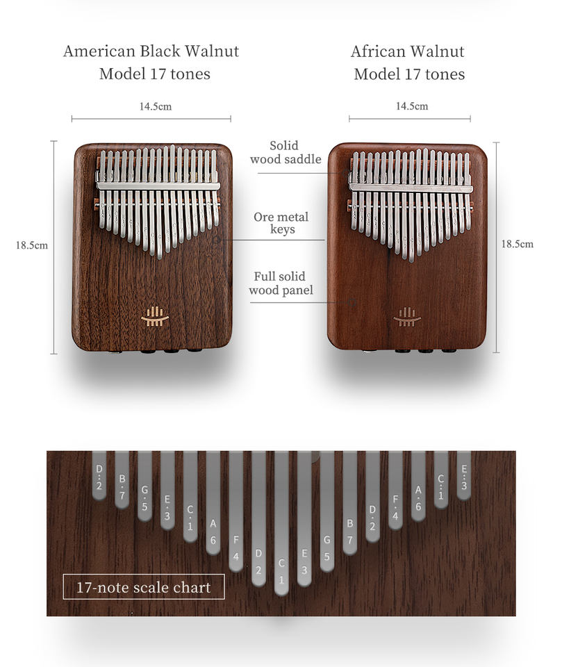 A-17 American Black Walnut Thu - Musical Instrument Drum 评论和价格