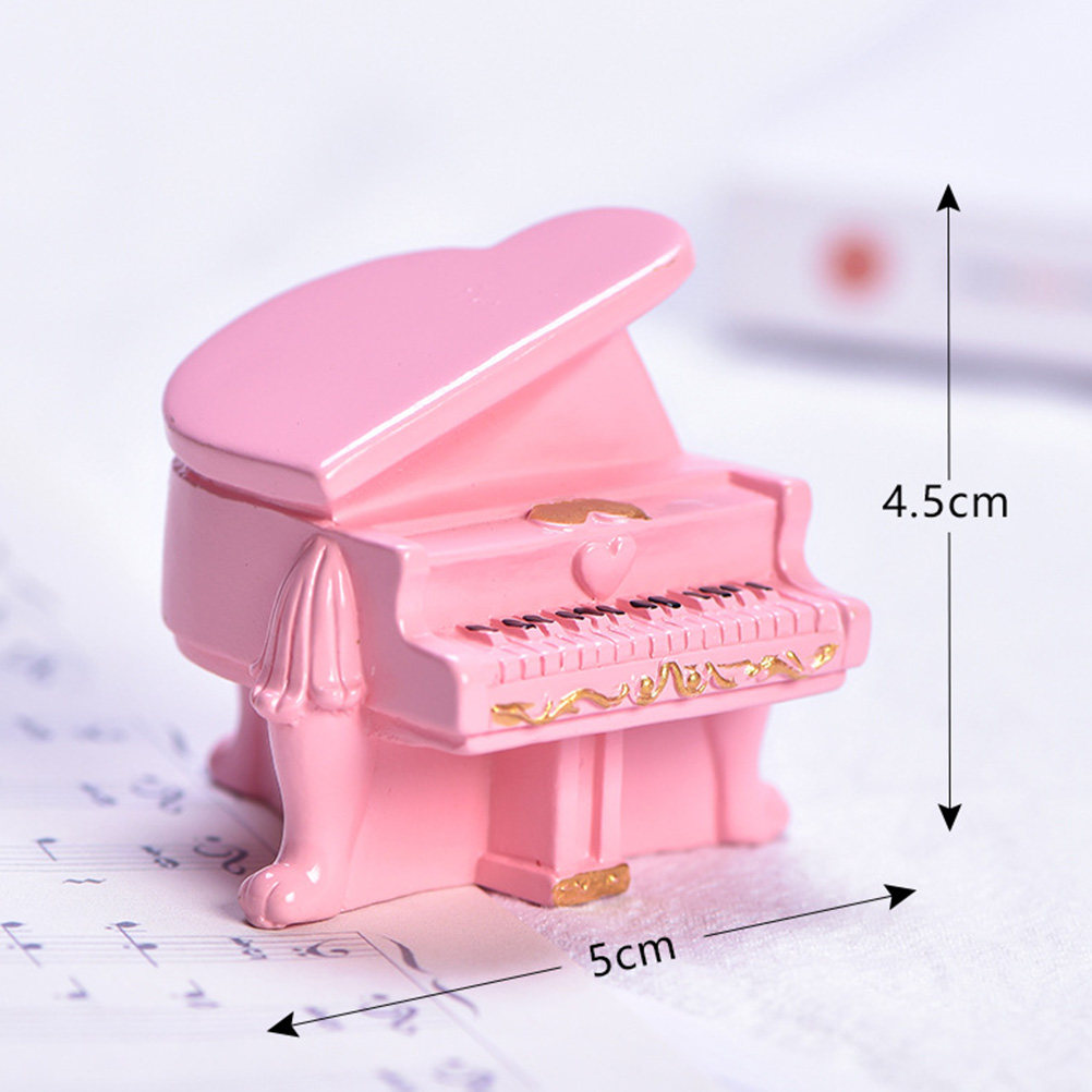 2Pcs Mini Piano Decorative Res - Musical Instrument Photo 评论和价格