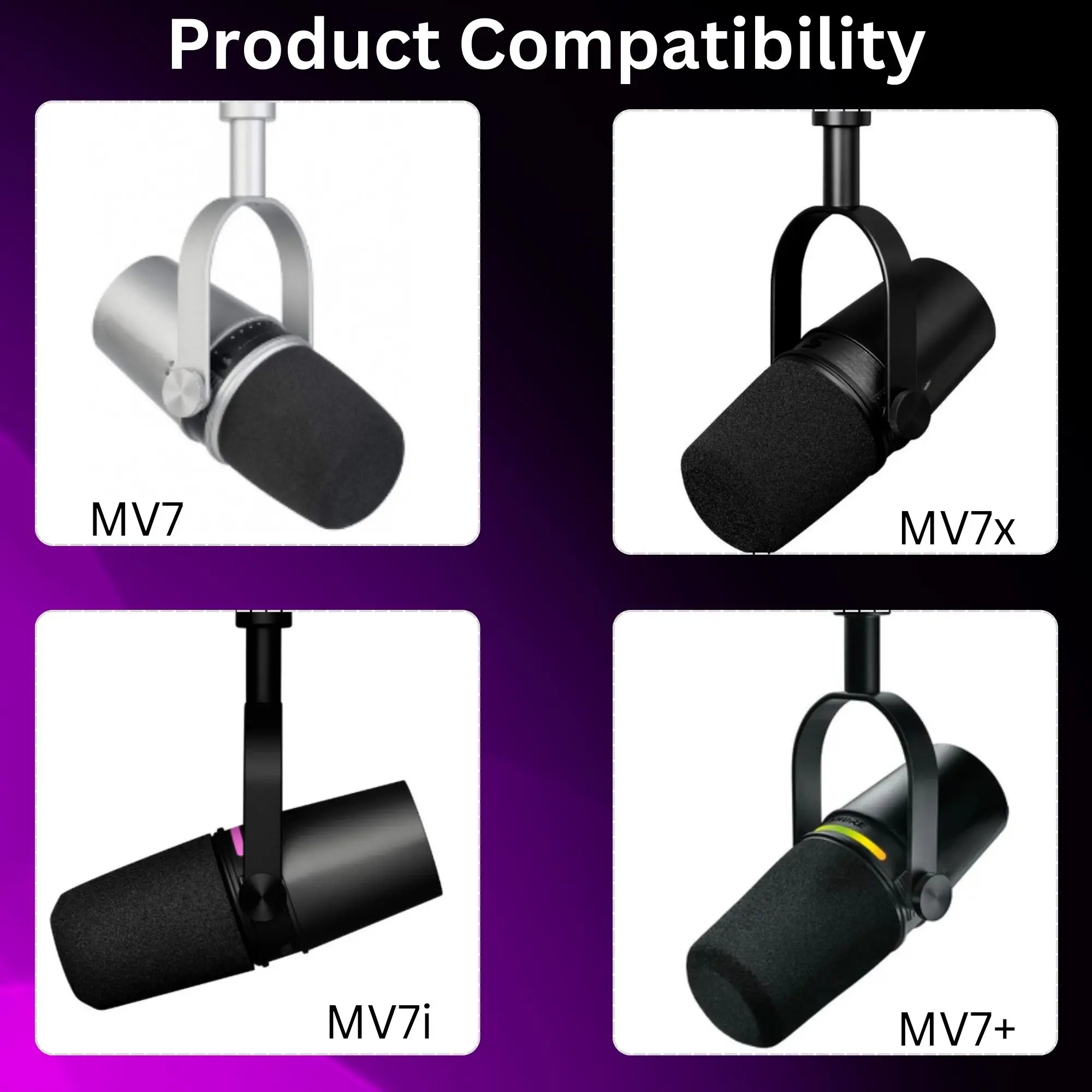 MV7 Foam for Shure MV7, MV7i,  - Shure Mic Sm7B 评论和价格