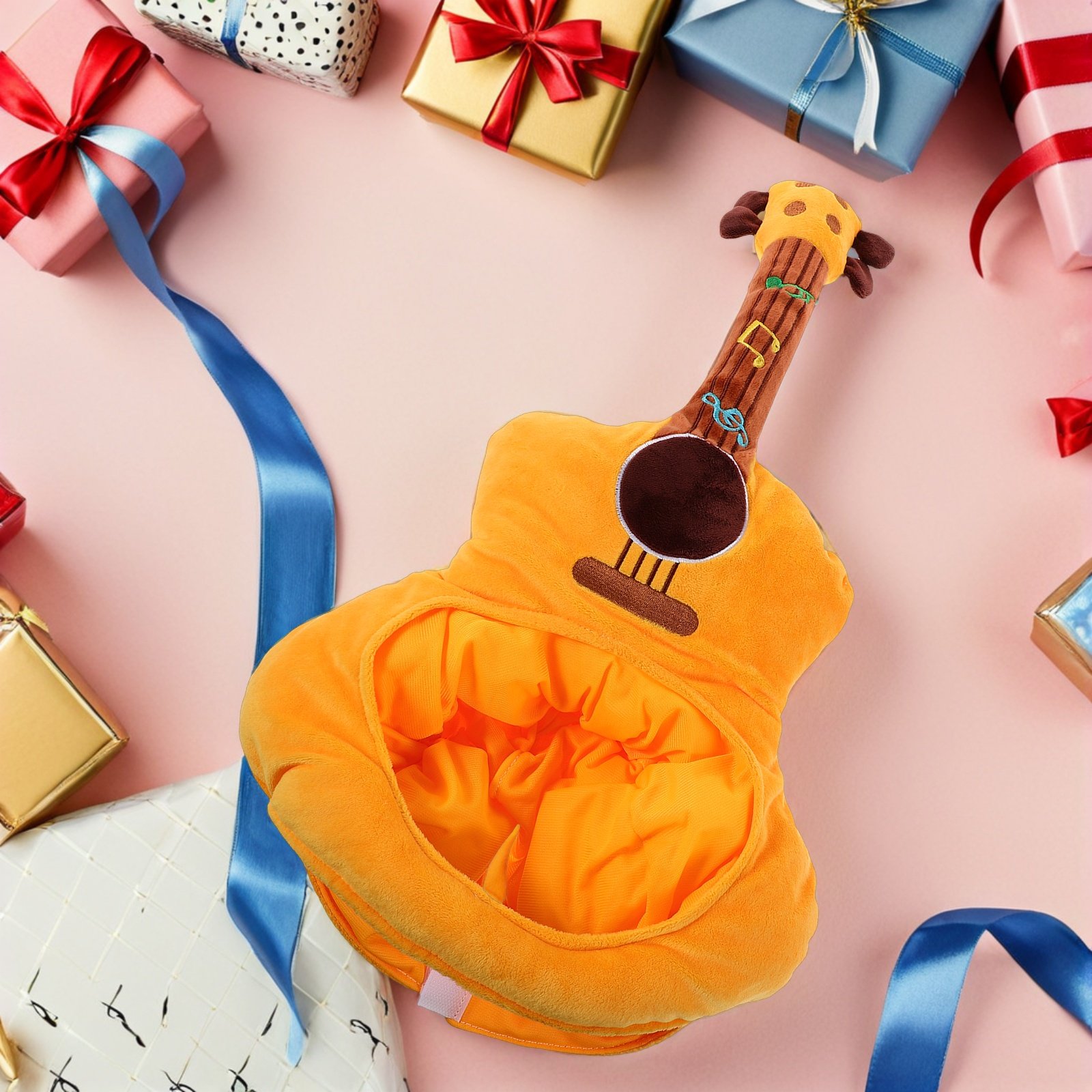 Guitar Cartoon Headwear Hat Pa - Musical Instrument Photo 评论和价格