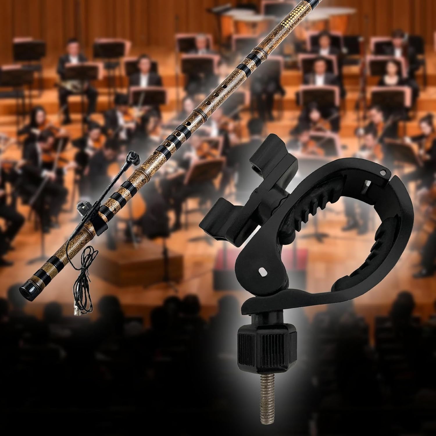 Flute Clip Microphone Stands f - Musical Instrument In Orchestra 评论和价格