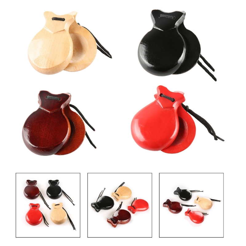2Pcs Traditional Castanet Span - Castanet Flamenco 评论和价格