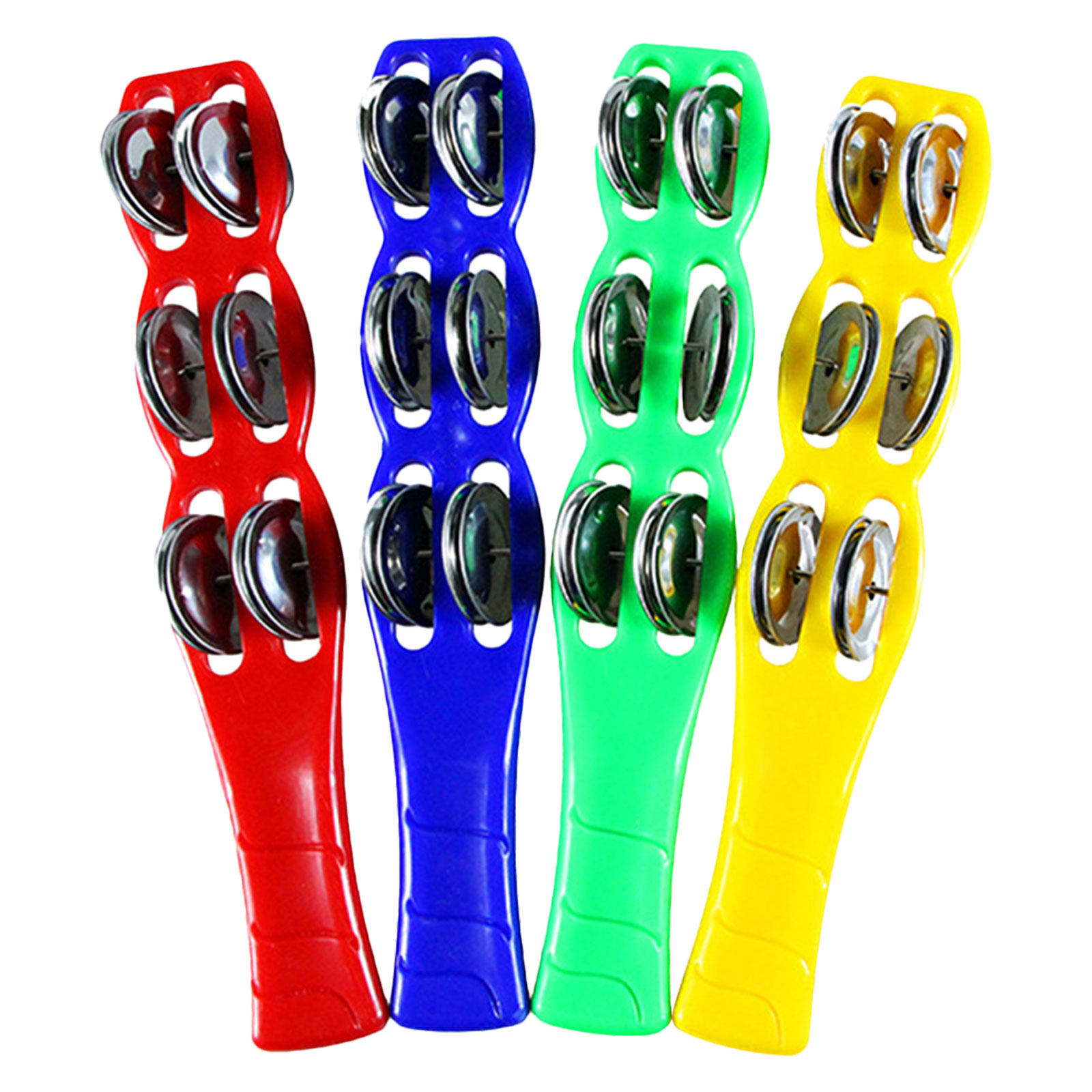 4Pcs Jingle Sticks Plastic Col - Musical Instrument Tambourine 评论和价格