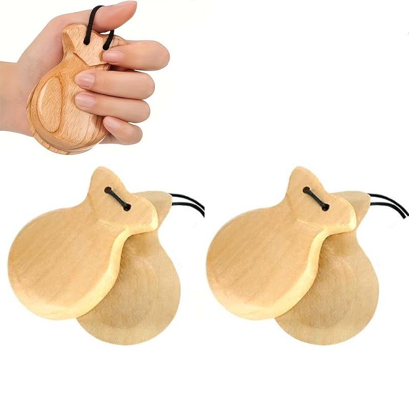 2 Pack Spanish Castanets Flame - Castanet Flamenco 评论和价格