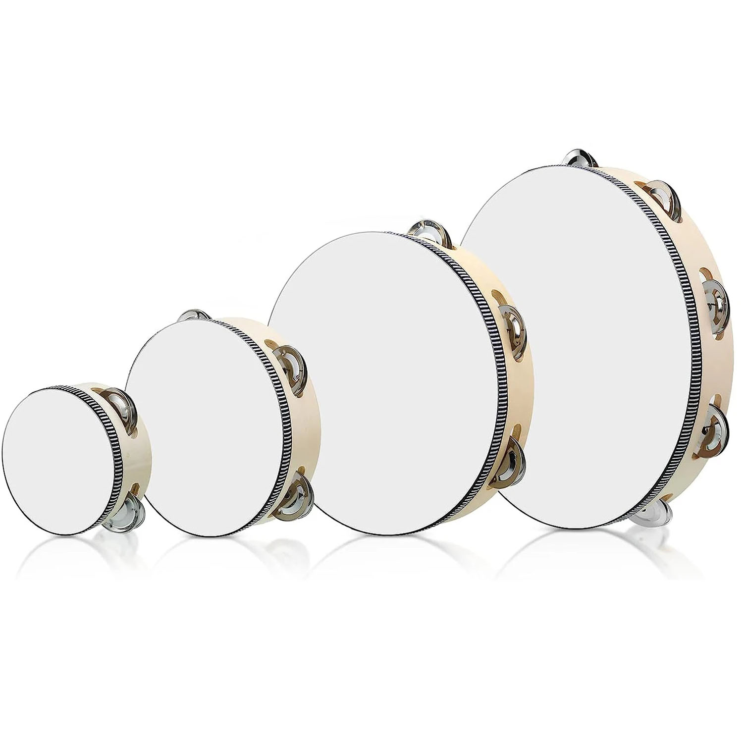 Miwayer Wooden Tambourine with - Musical Instrument Tambourine 评论和价格