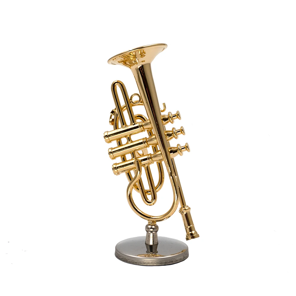 1Pcs Miniature Copper Cornet M - Musical Instrument Cornet 评论和价格