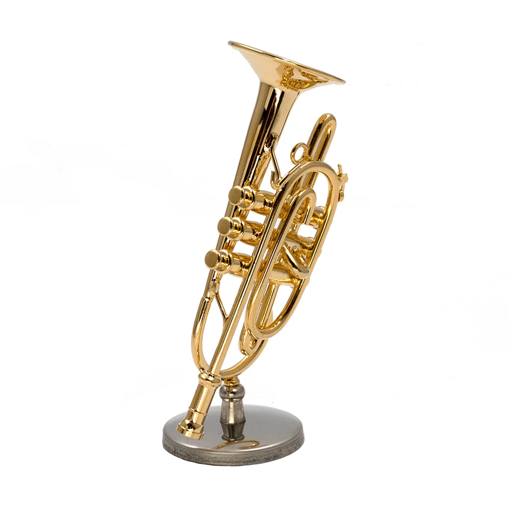 1Pcs Miniature Copper Cornet M - Musical Instrument Cornet 评论和价格