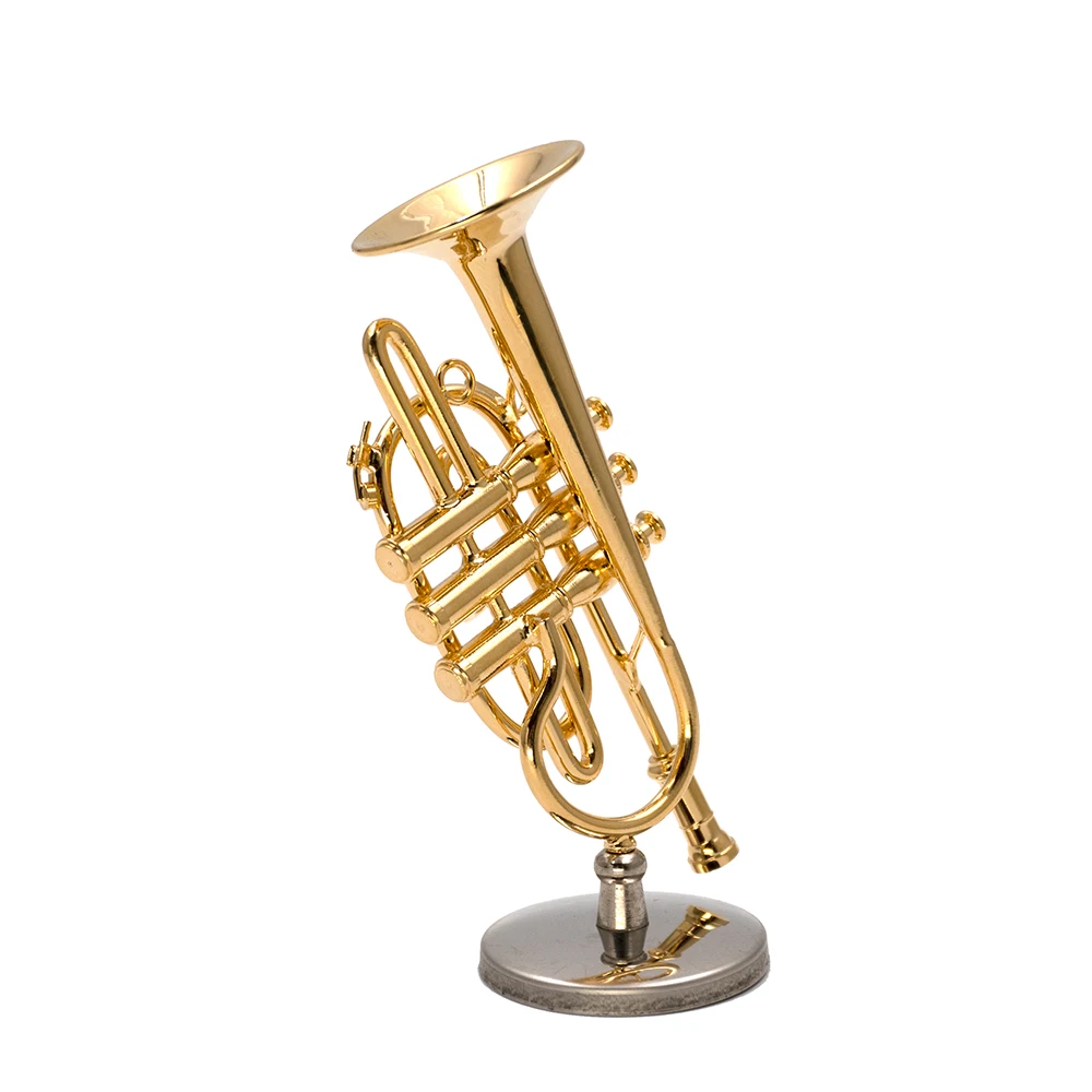 1Pcs Miniature Copper Cornet M - Musical Instrument Cornet 评论和价格