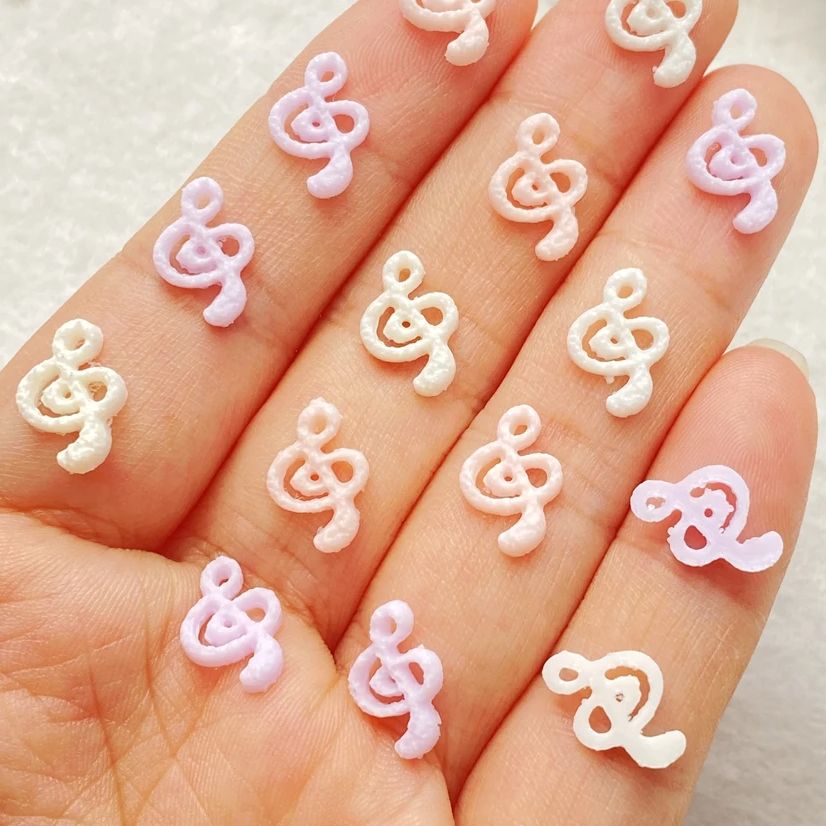 50pcs Mix Resin Mini Pink Musi - Musical Instrument Symbols 评论和价格