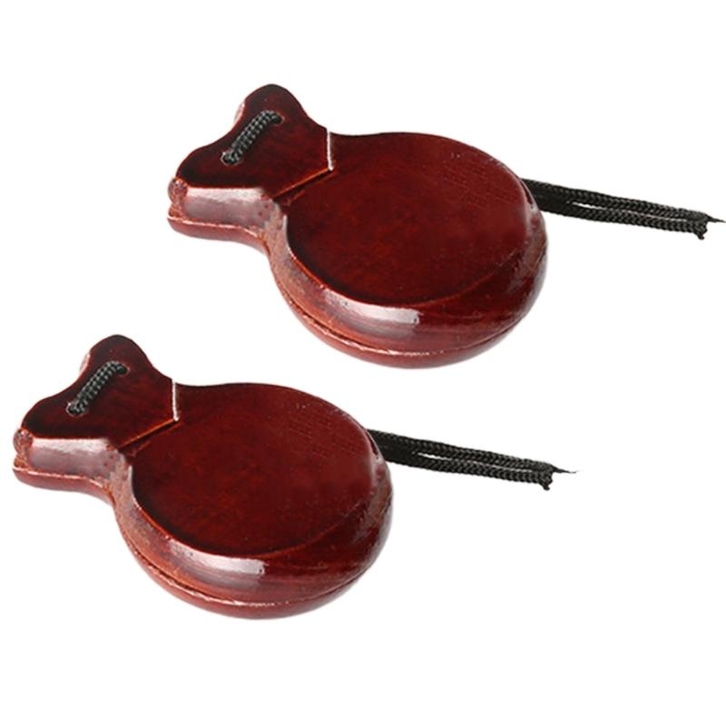2Pcs Traditional Castanet Wood - Castanet Flamenco 评论和价格