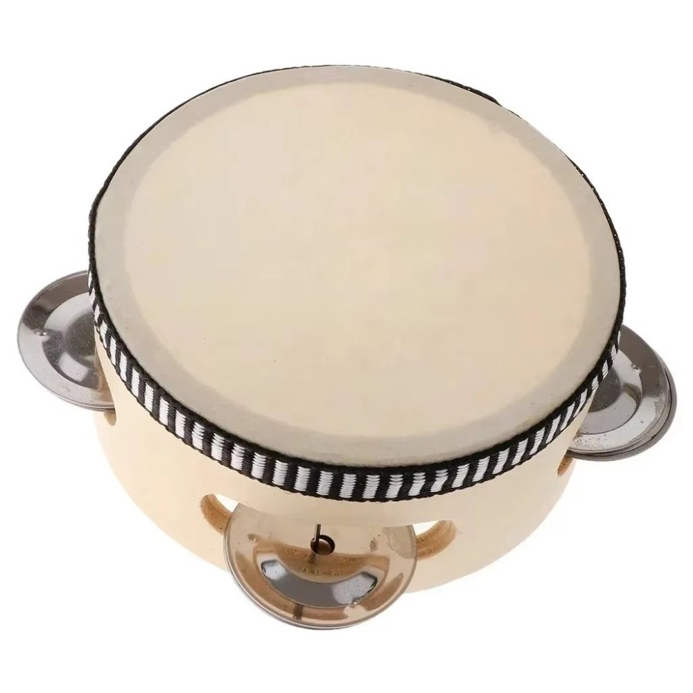 4/6/8/10 Inch Hand Held Drum W - Musical Instrument Tambourine 评论和价格