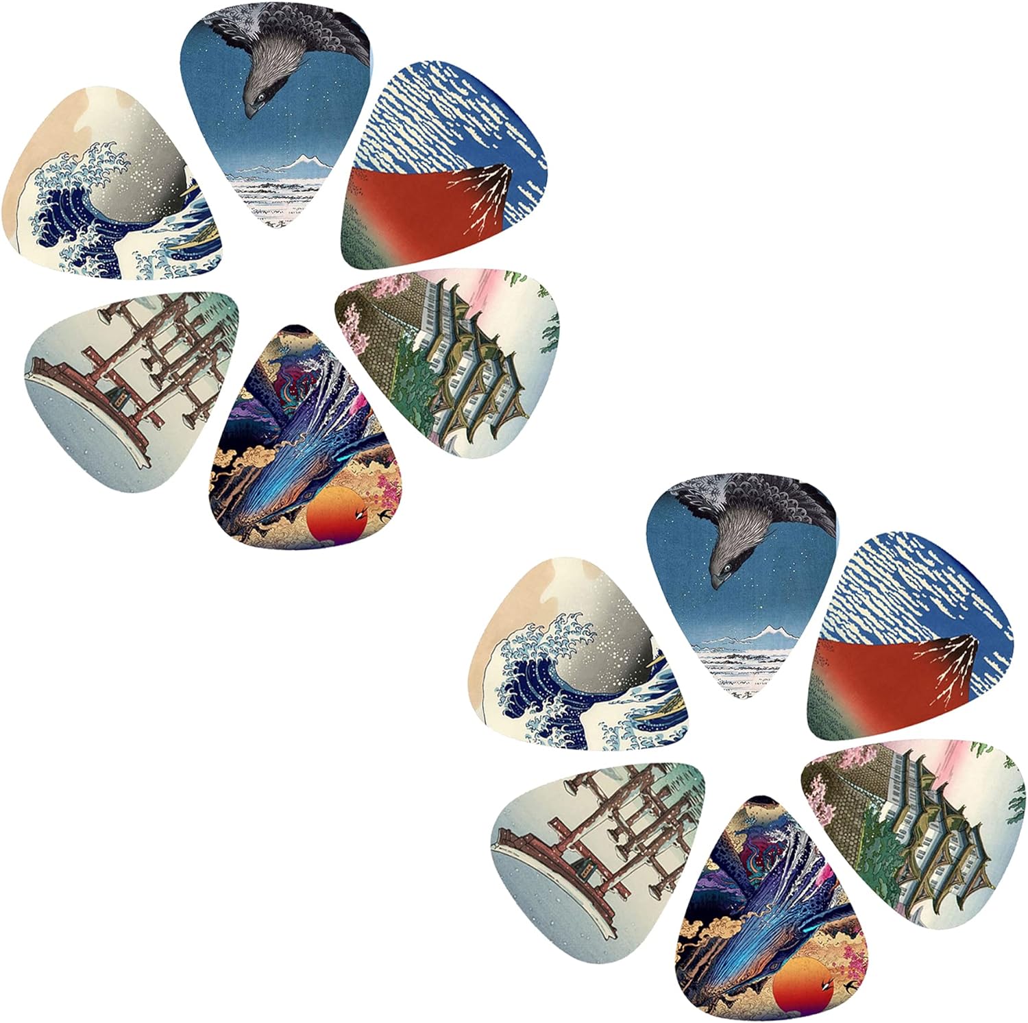 New 12pcs/set  Guitar Picks -  - Musical Instrument Photo 评论和价格
