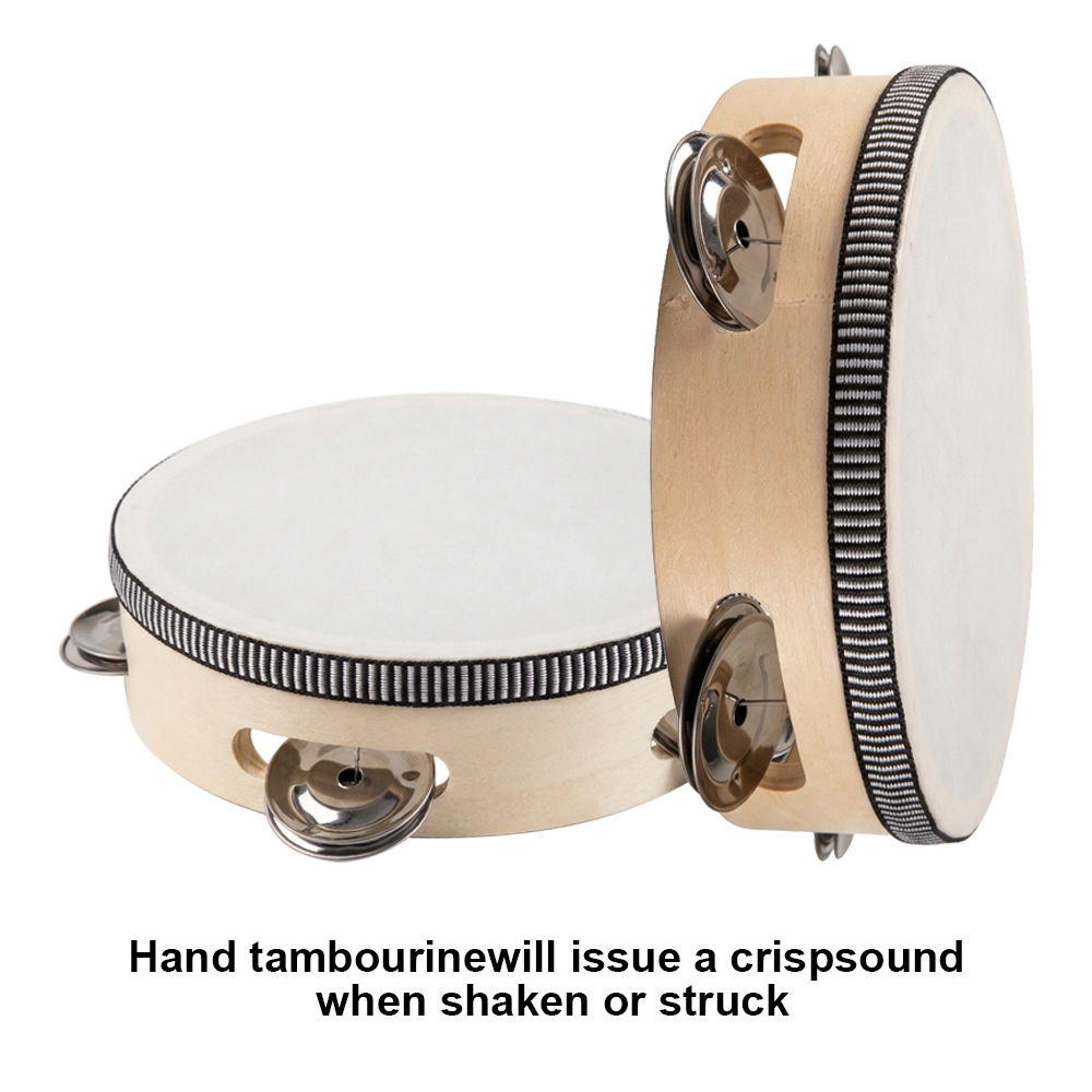 6inch Hand Held Drum Tambourin - Musical Instrument Tambourine 评论和价格