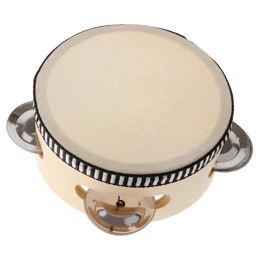 6inch Hand Held Drum Tambourin - Musical Instrument Tambourine 评论和价格