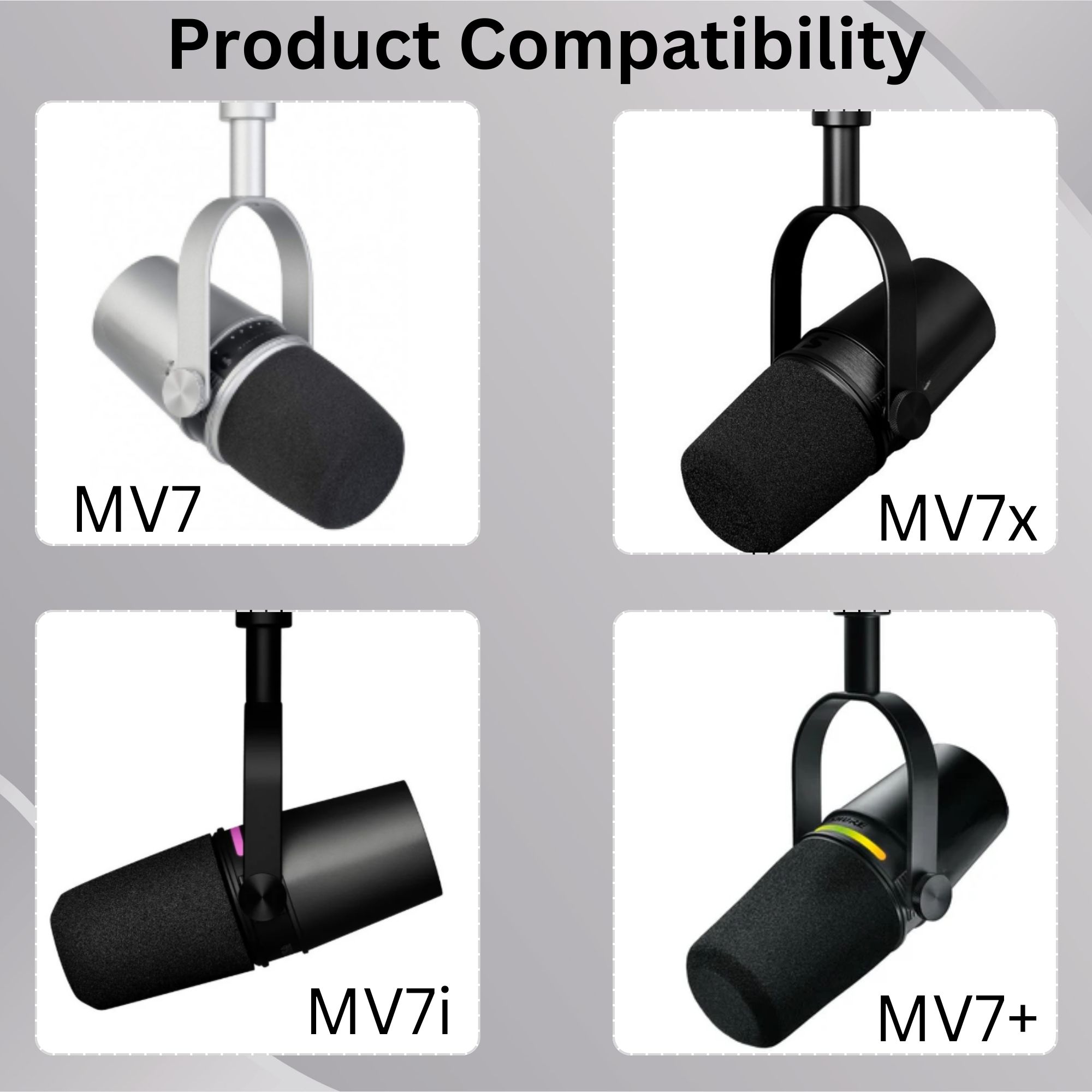 Shining MV7 Pop Filter for Shu - Shure Mic Sm7B 评论和价格