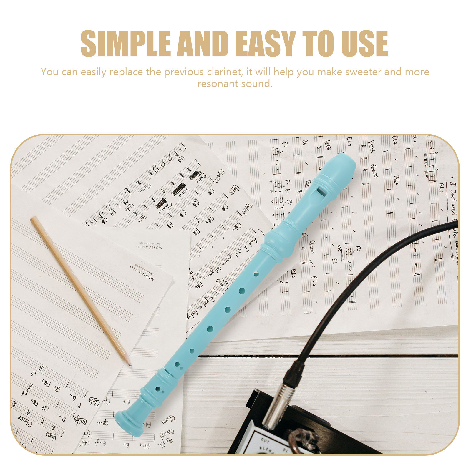 Plastic Clarinet Beginner Reco - Musical Instrument Recorder 评论和价格
